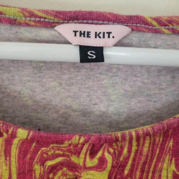 The Kit Women’s Ruched Swirl Print Dress – Size S (EUC) - Picture 3 of 4